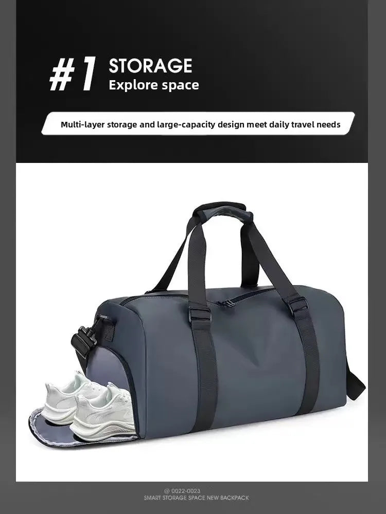 Albeux™ Modern Minimalist Gym Duffle Bag | Waterproof Lightweight Travel Holdall