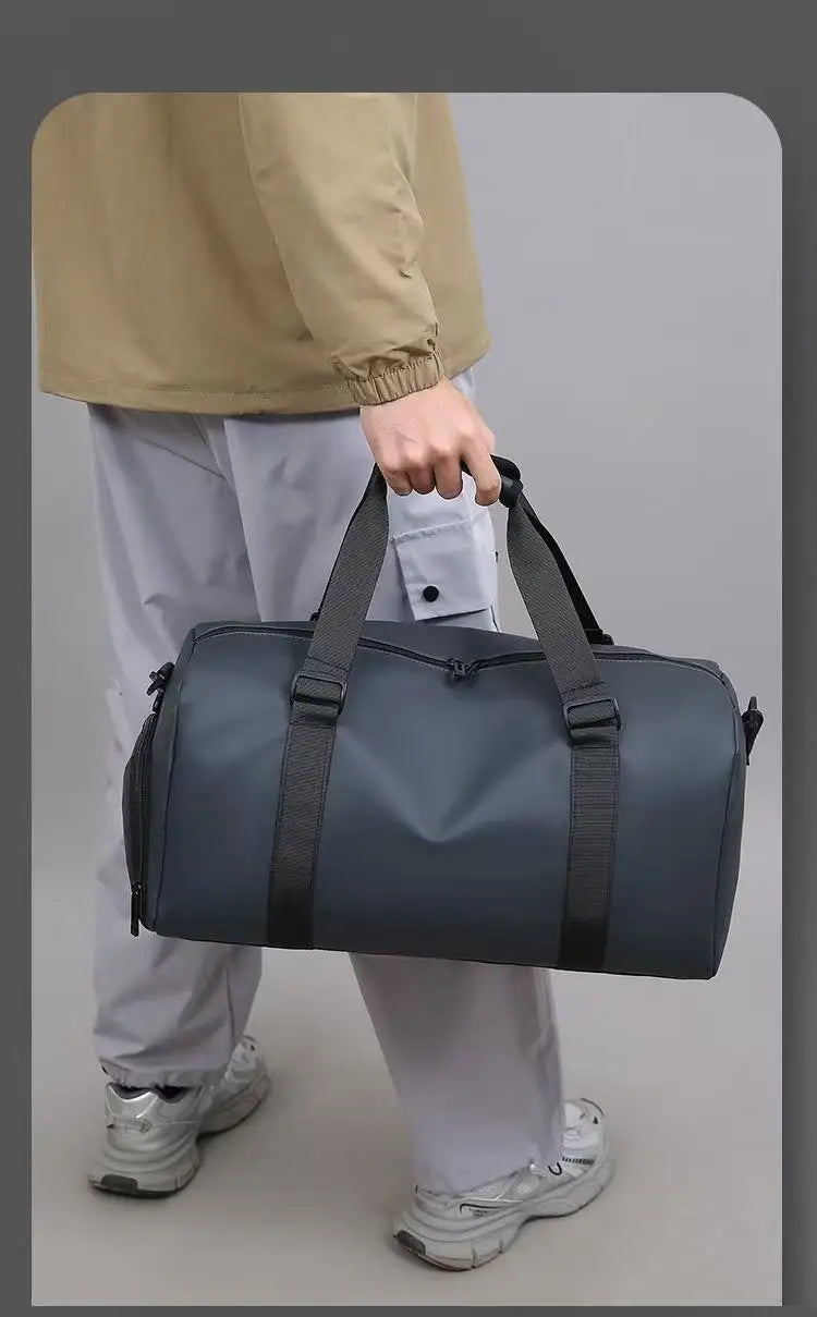 Albeux™ Modern Minimalist Gym Duffle Bag | Waterproof Lightweight Travel Holdall