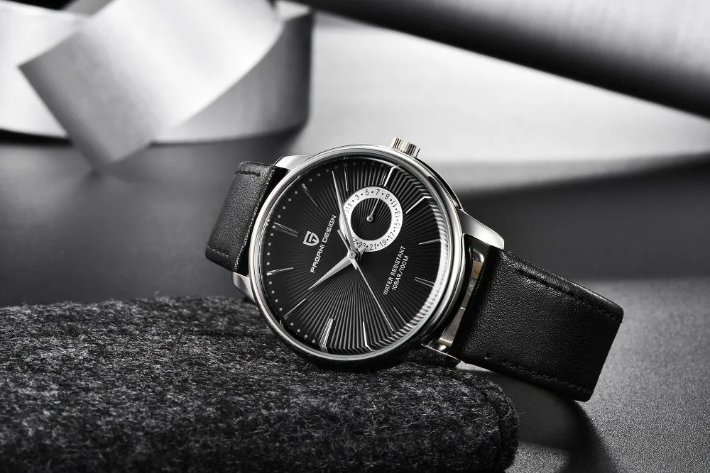 Pagani  Design  PD-1654  |  Men's Genuine Leather Chronograph Watch