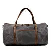 Albeux™ Heritage Waxed Canvas & Cowhide Leather Duffle Bag | Vintage Travel Holdall