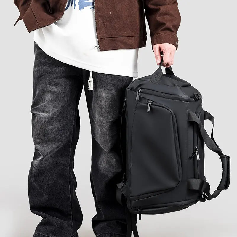 Albeux™ Hybrid Gym Duffel Backpack | Waterproof Sports & Travel Bag
