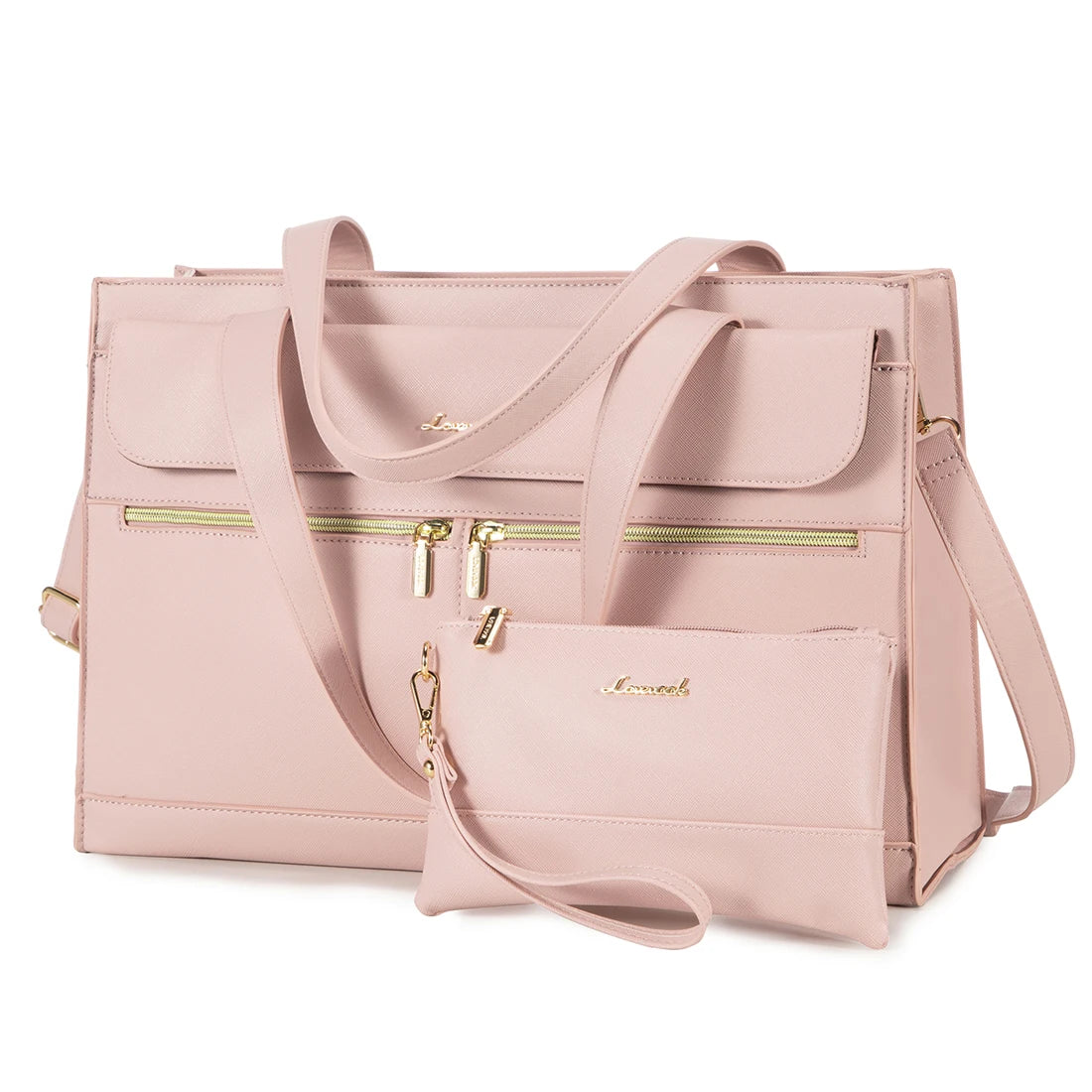Albeux™ Modern Elegance Business Tote Bag | Multi-Pocket 15.6" Laptop Handbag