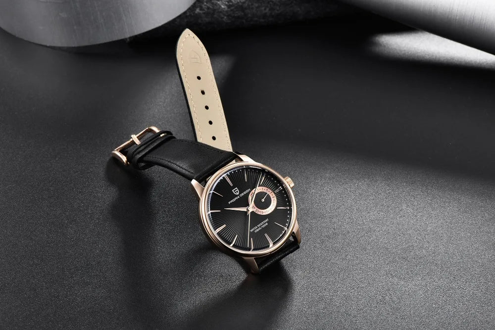 Pagani  Design  PD-1654  |  Men's Genuine Leather Chronograph Watch