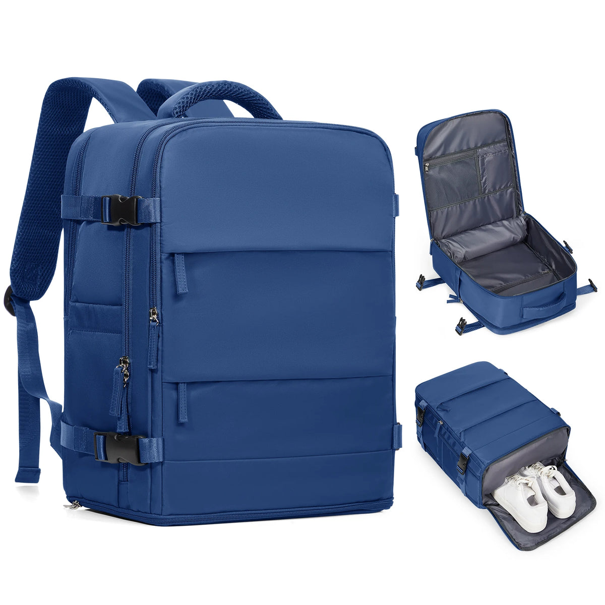 Albeux™ Executive Expandable Commuter Backpack | Waterproof USB Charging Laptop Carry-On