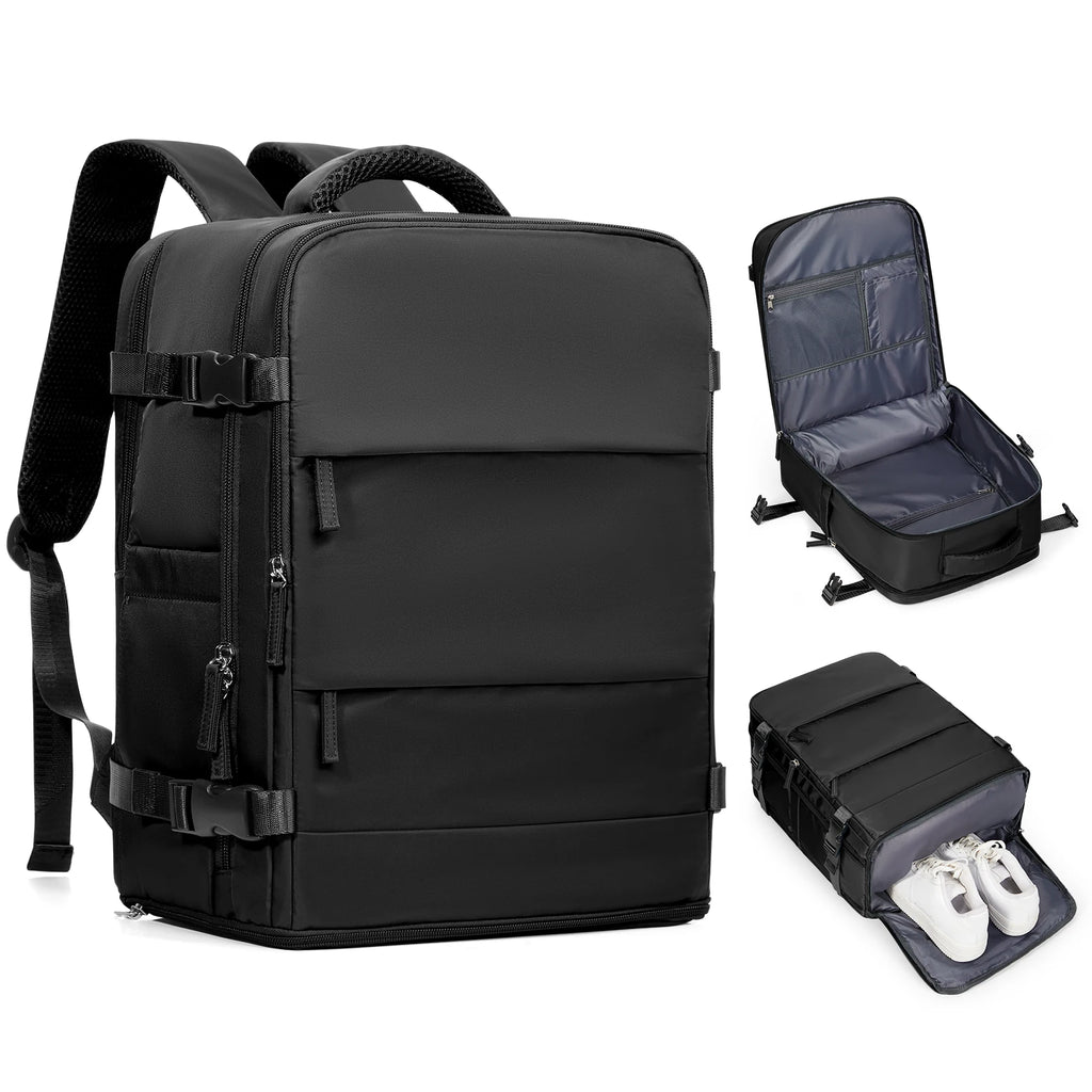 Albeux™ Executive Expandable Commuter Backpack | Waterproof USB Charging Laptop Carry-On