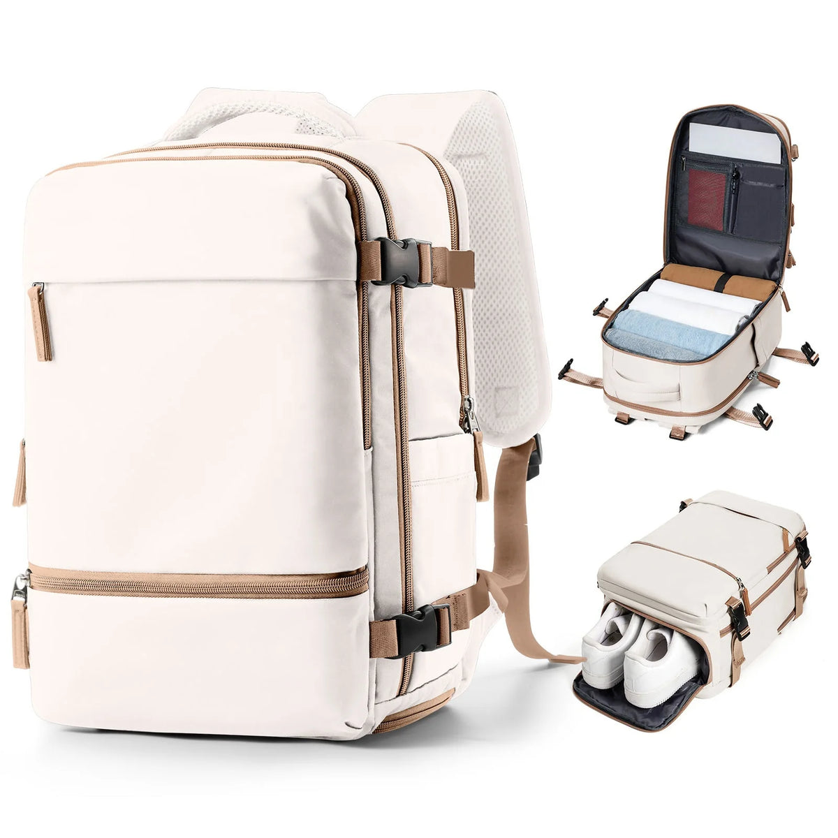 Albeux™ Urban Voyager Business & Travel Backpack | Waterproof Expandable Cabin Bag