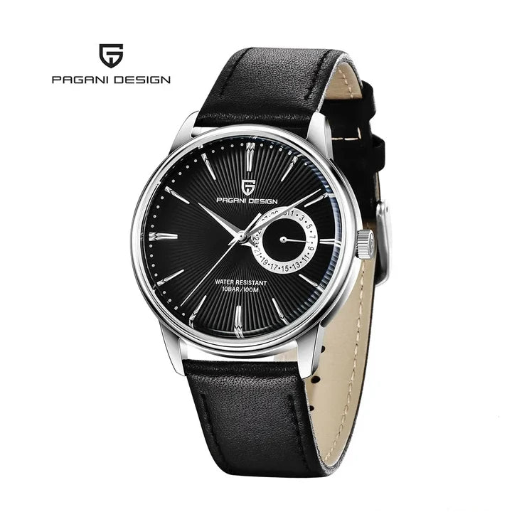 Pagani  Design  PD-1654  |  Men's Genuine Leather Chronograph Watch