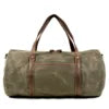 Albeux™ Heritage Waxed Canvas & Cowhide Leather Duffle Bag | Vintage Travel Holdall