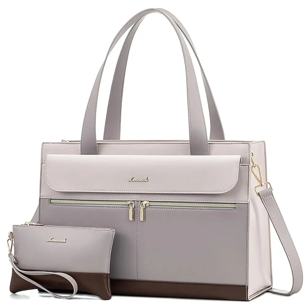Albeux™ Modern Elegance Business Tote Bag | Multi-Pocket 15.6" Laptop Handbag