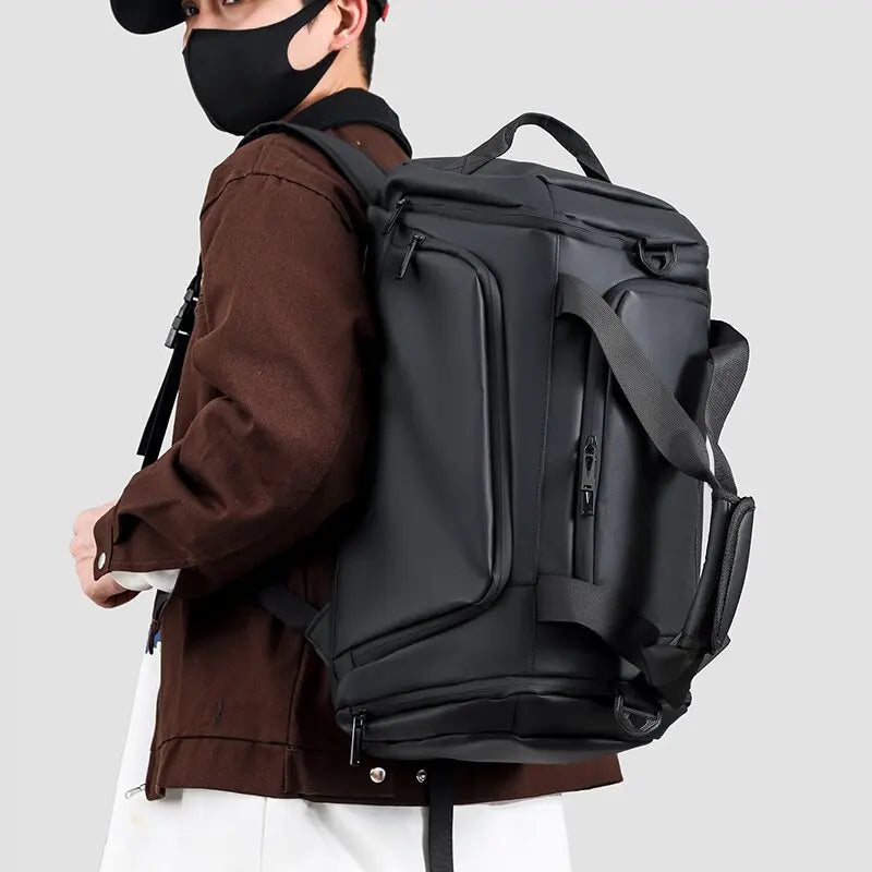 Albeux™ Hybrid Gym Duffel Backpack | Waterproof Sports & Travel Bag