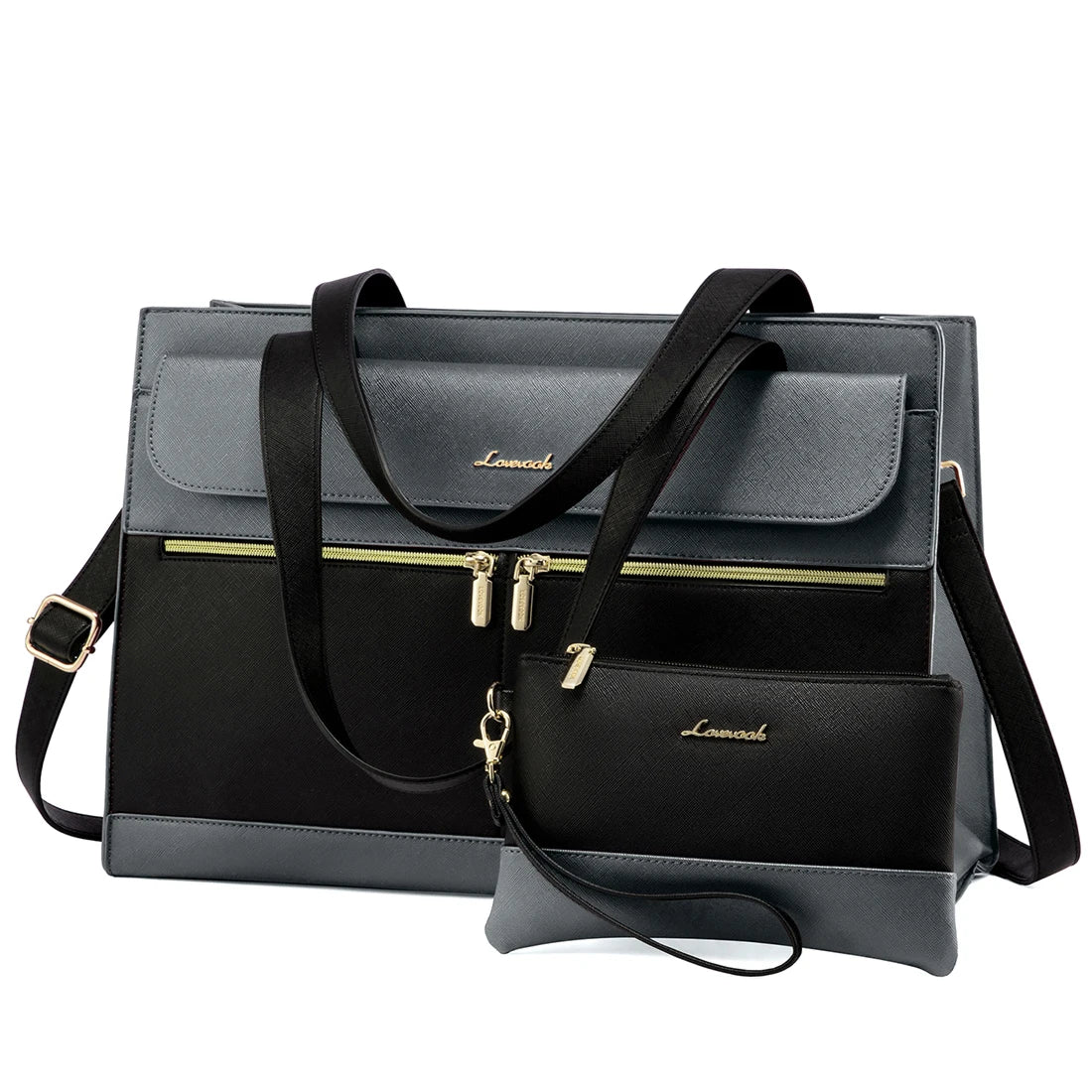 Albeux™ Modern Elegance Business Tote Bag | Multi-Pocket 15.6" Laptop Handbag