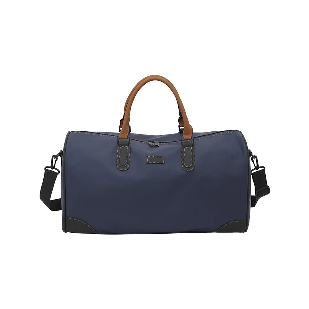 Albeux™ Executive Travel Duffle Bag | Water-Repellent PU Leather Holdall with Shoe Compartment