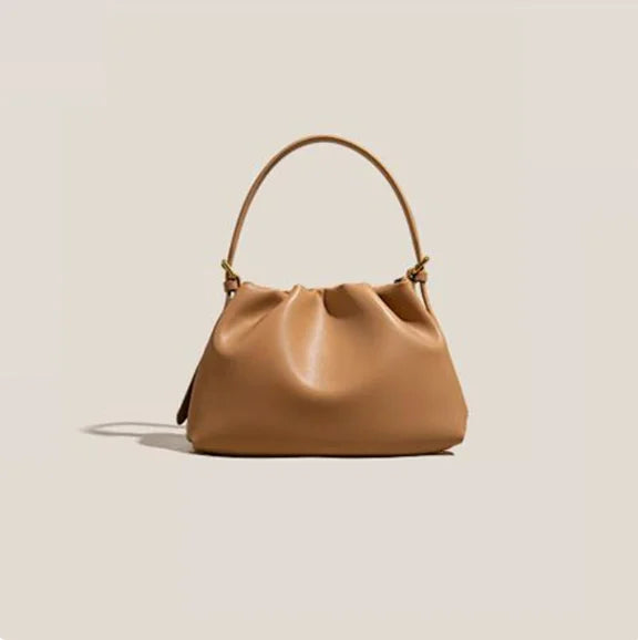 Albeux™ Fashion High Sense Cloud Cowhide Handbag Niche Luxury All Match Women Shoulder Crossbody Bag