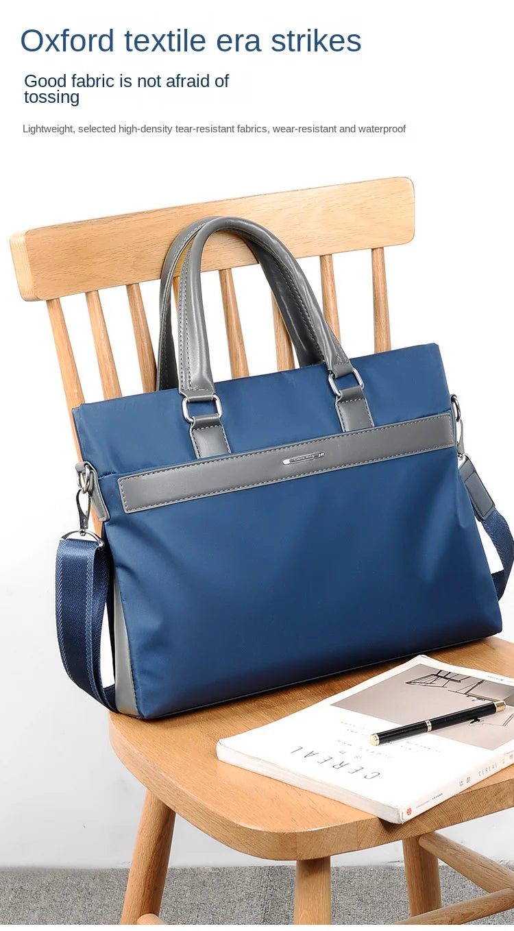 Albeux™ Executive Oxford Business Briefcase | Waterproof Laptop Shoulder Bag