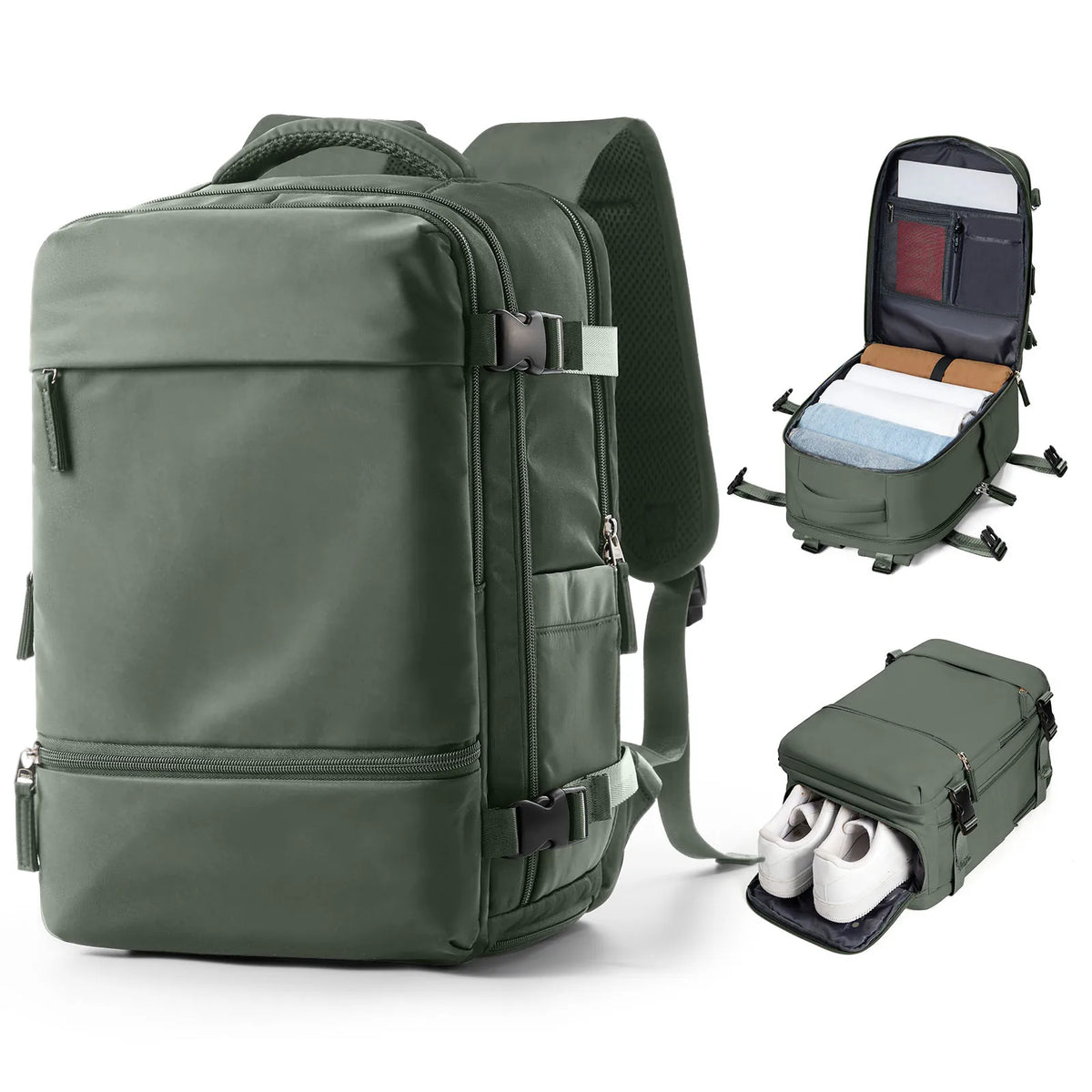 Albeux™ Urban Voyager Business & Travel Backpack | Waterproof Expandable Cabin Bag