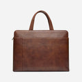 Albeux™ Vintage Genuine Leather Briefcase | Classic Brown Laptop Messenger Bag