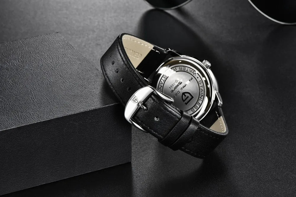 Pagani  Design  PD-1654  |  Men's Genuine Leather Chronograph Watch
