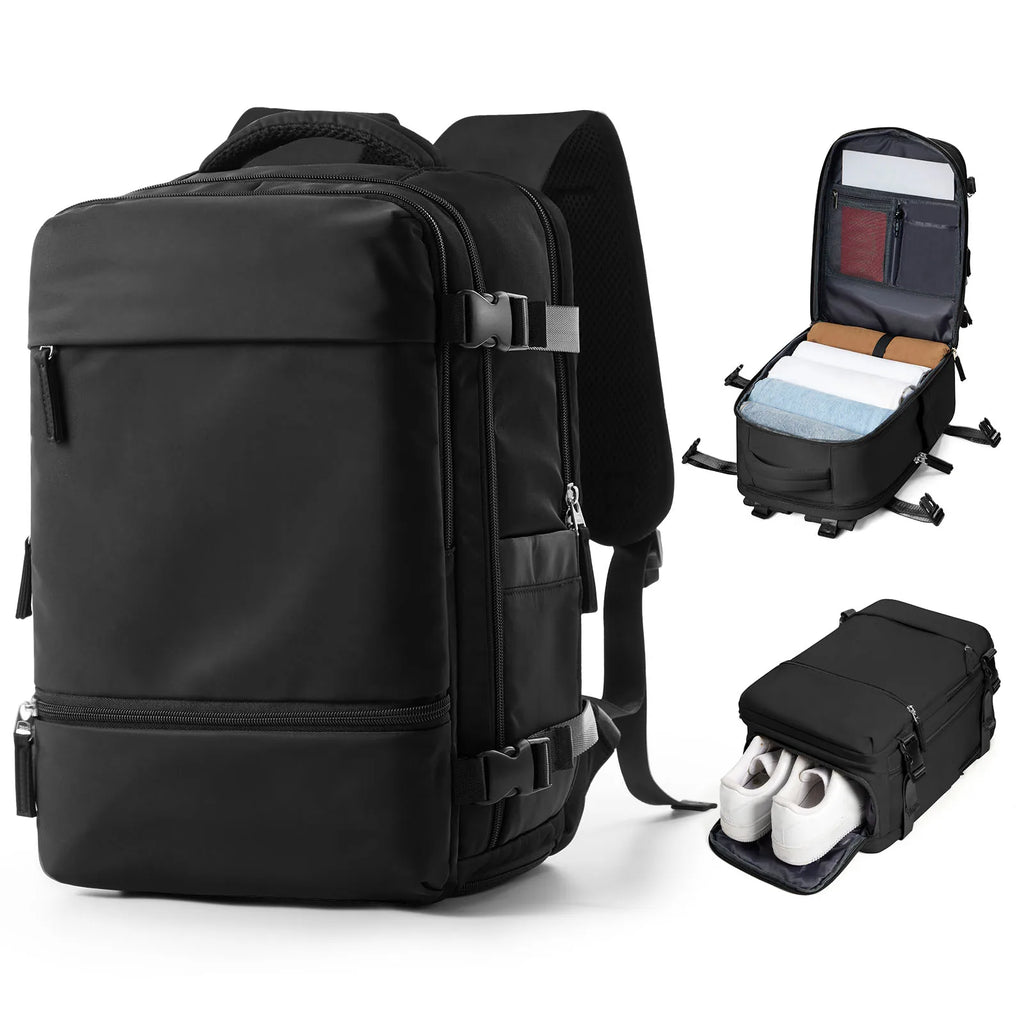 Albeux™ Urban Voyager Business & Travel Backpack | Waterproof Expandable Cabin Bag