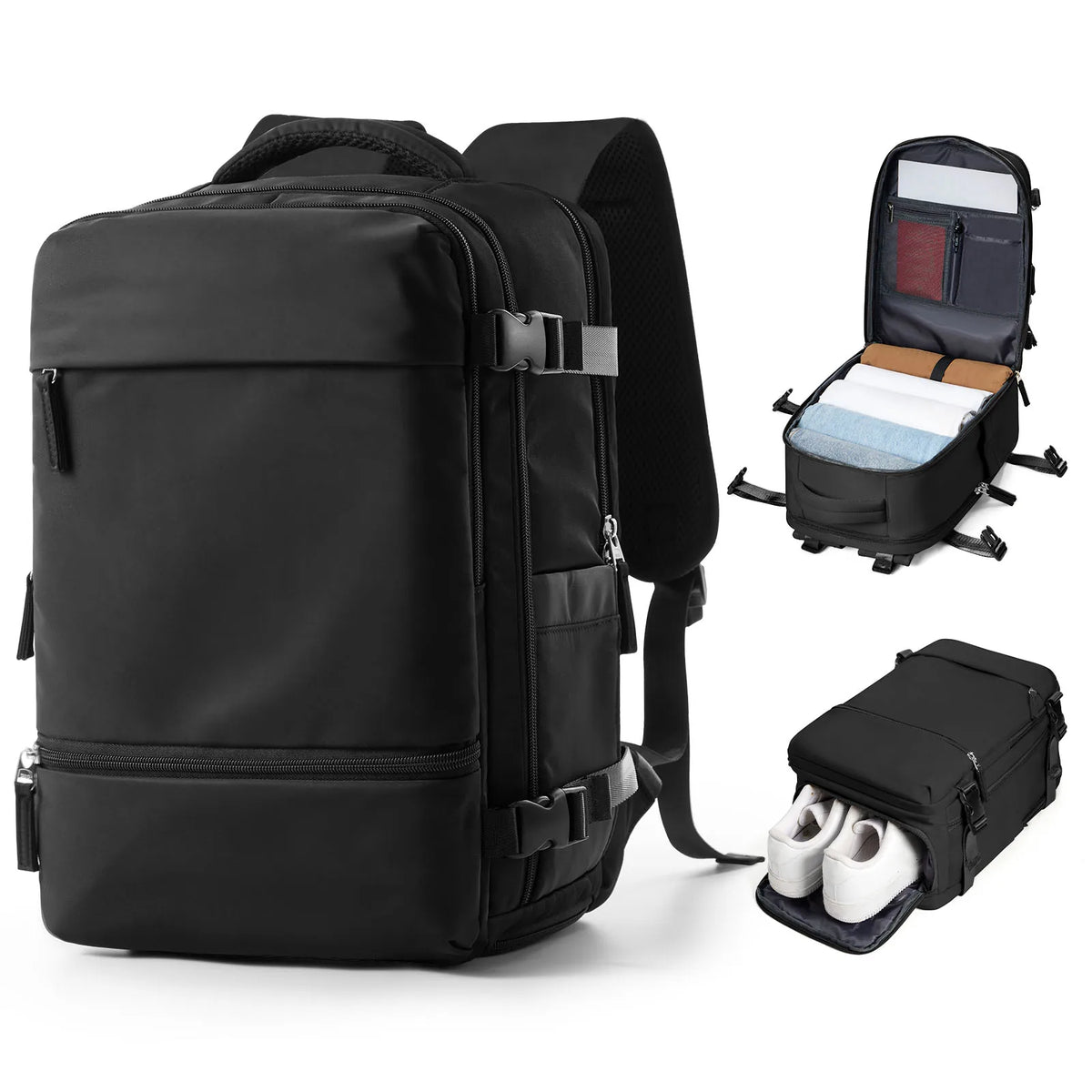 Albeux™ Urban Voyager Business & Travel Backpack | Waterproof Expandable Cabin Bag