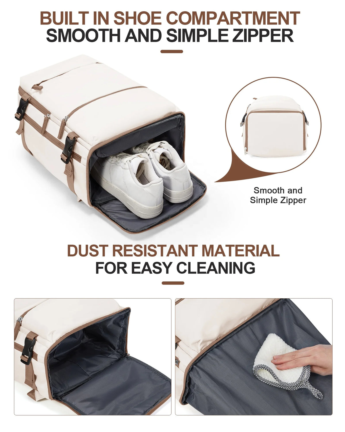 Albeux™ Urban Voyager Business & Travel Backpack | Waterproof Expandable Cabin Bag