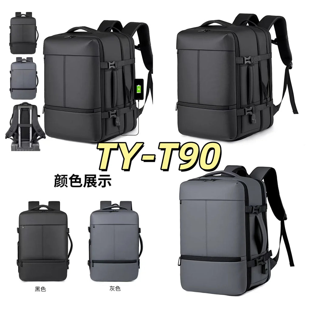 Albeux™ Executive Expandable Commuter Backpack | Waterproof USB Charging Laptop Carry-On