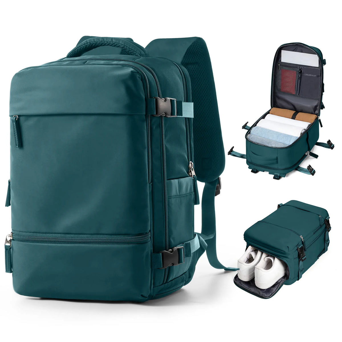 Albeux™ Urban Voyager Business & Travel Backpack | Waterproof Expandable Cabin Bag