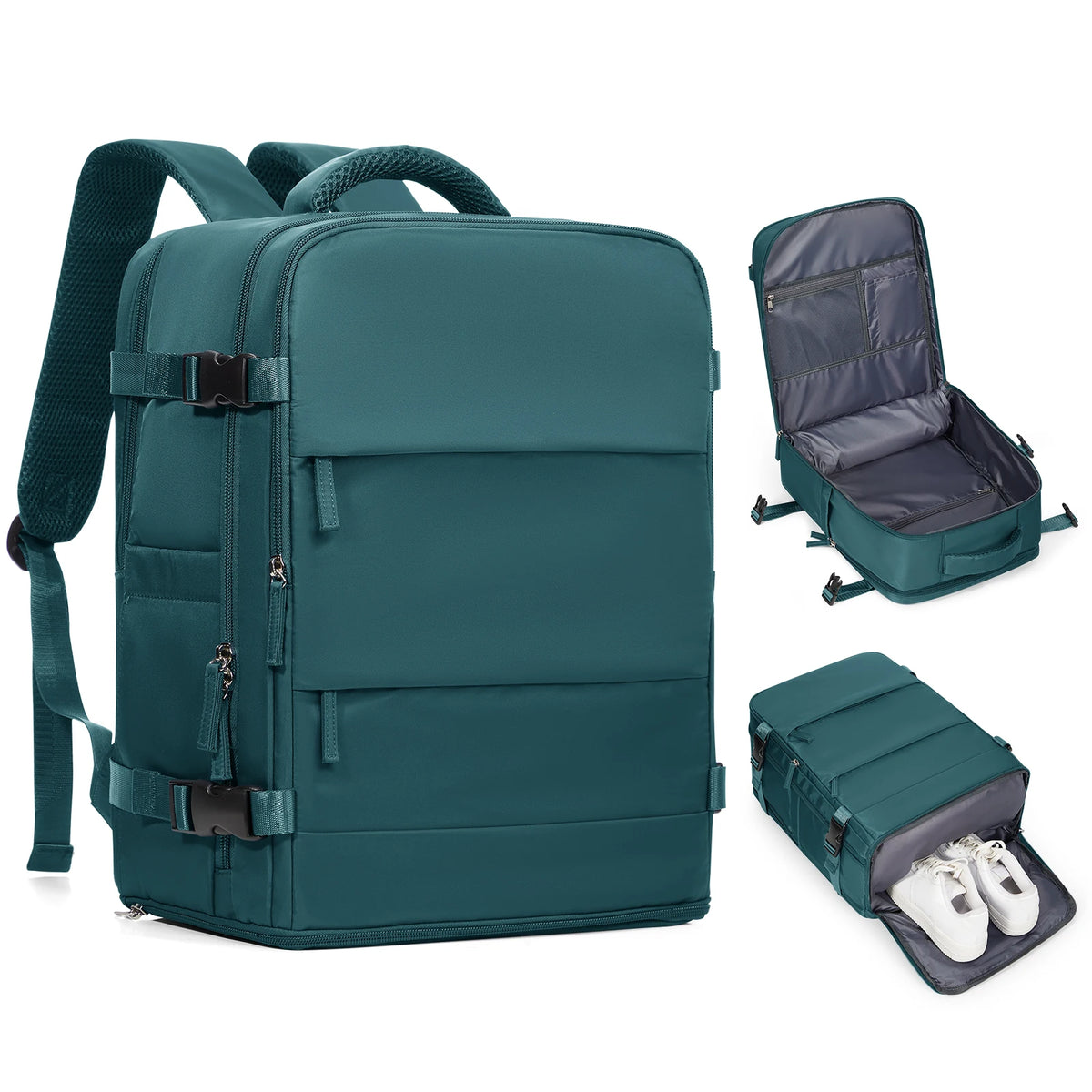 Albeux™ Executive Expandable Commuter Backpack | Waterproof USB Charging Laptop Carry-On
