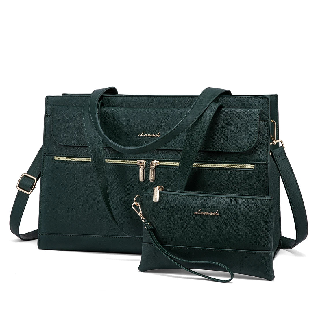 Albeux™ Modern Elegance Business Tote Bag | Multi-Pocket 15.6" Laptop Handbag