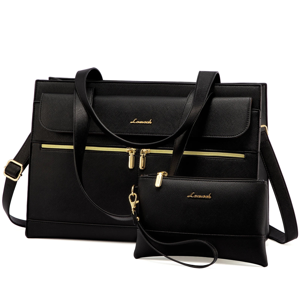 Albeux™ Modern Elegance Business Tote Bag | Multi-Pocket 15.6" Laptop Handbag