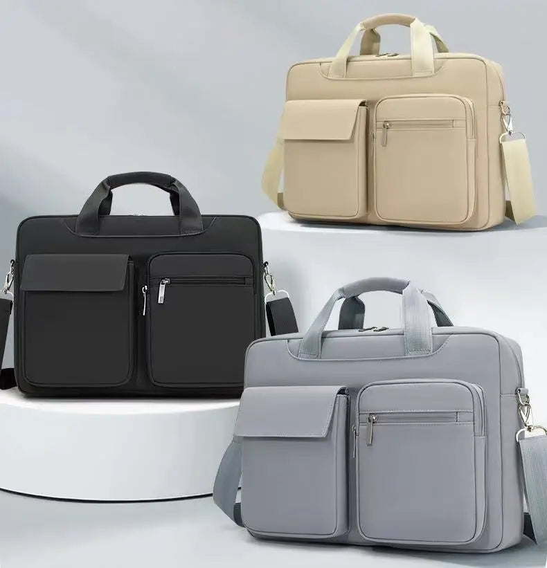Albeux™ Slim Shockproof Laptop Messenger Bag | Waterproof MacBook & Tech Sleeve