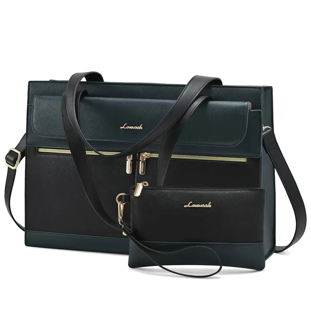 Albeux™ Modern Elegance Business Tote Bag | Multi-Pocket 15.6" Laptop Handbag