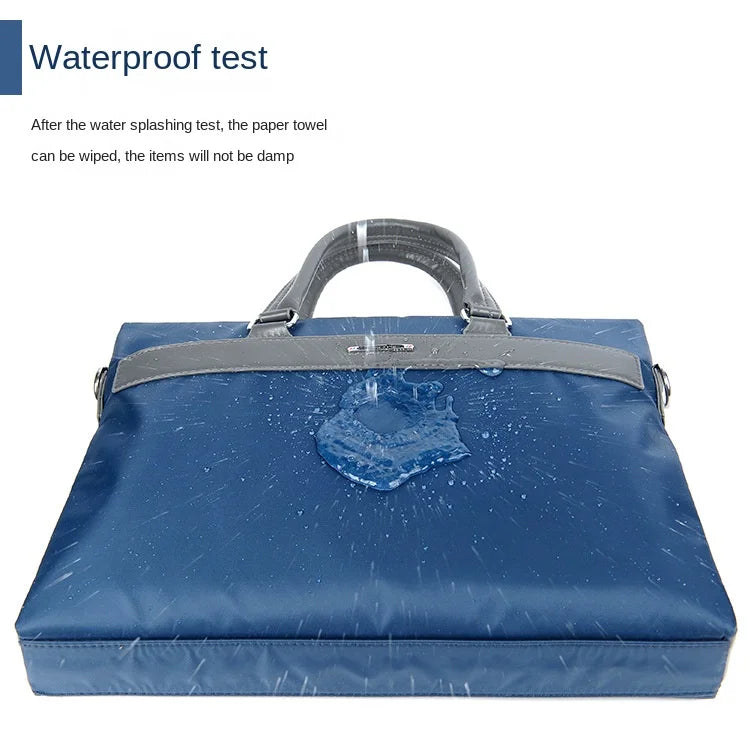 Albeux™ Executive Oxford Business Briefcase | Waterproof Laptop Shoulder Bag