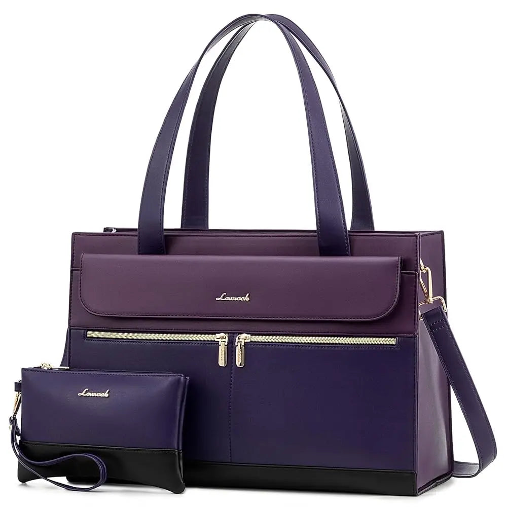 Albeux™ Modern Elegance Business Tote Bag | Multi-Pocket 15.6" Laptop Handbag