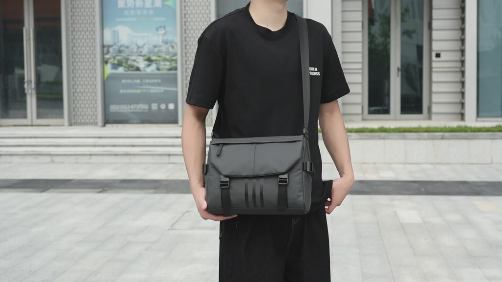 Albeux™ The Obsidian Stealth Messenger | Weatherproof Urban Crossbody