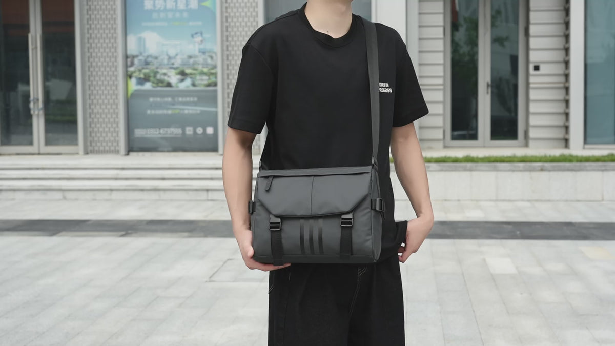 Albeux™ The Obsidian Stealth Messenger | Weatherproof Urban Crossbody